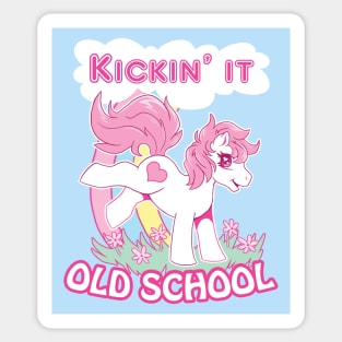 Kickin' it Old School Sticker
